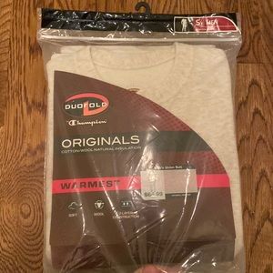 Champion thermal union suit long John’s thermal cotton/wool men S duofold NWT